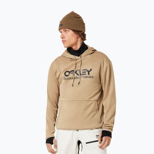 Férfi snowboard kapucnis pulóver Oakley Rider Long 2.0 Hoodie pebble