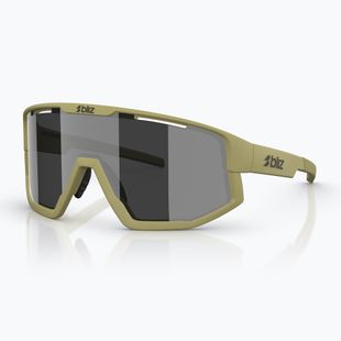 Napszemüveg Bliz Fusion matte amber green/smoke silver mirror