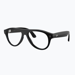Kamerás szemüveg Ray-Ban Meta Aviator shiny black/trs g. green