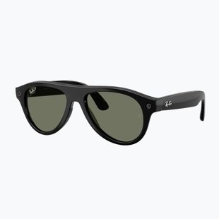 Kamerás szemüveg Ray-Ban Meta Aviator shiny black/g15 green polar