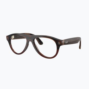 Kamerás szemüveg Ray-Ban Meta Aviator transp. umber/trs jade