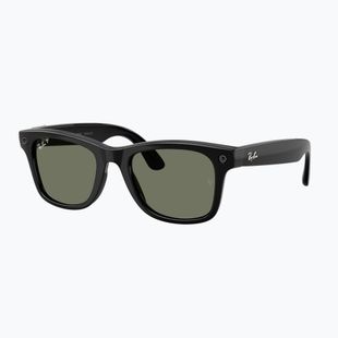 Kamerás szemüveg Ray-Ban Meta Wayfarer shiny black/g15 green polar