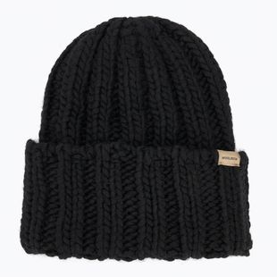 Női téli sapka Woolrich Chunky Beanie fekete