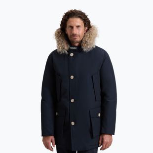 Férfi bélelt kabát Woolrich Arctic Detachable Fur Parka melton blue