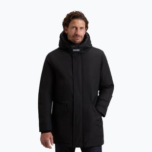 Férfi bélelt kabát Woolrich Polar High Collar Parka black