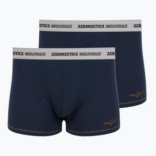 Férfi boxer nadrág Aeronautica Militare AM1UBX004 2 pack navy