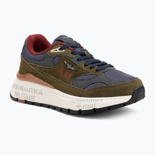 Férfi cipők Aeronautica Militare 252SC0318UCT04248 military green/navy blue