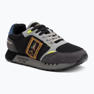 Férfi cipők Aeronautica Militare 252SC0292UCT03331 black/grey