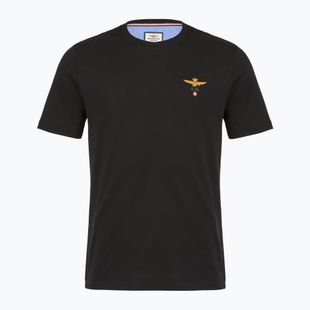 Férfi póló Aeronautica Militare 252TS1580UJ00372 Basic Crewneck jet black