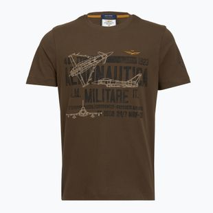 Férfi póló Aeronautica Militare TS2535UJ00641 chestnut brown