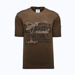 Férfi póló Aeronautica Militare TS2535UJ00641 chestnut brown