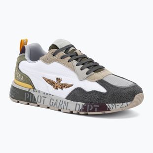 Férfi cipők Aeronautica Militare SC0276UCT03546 off white/green/brown/grey