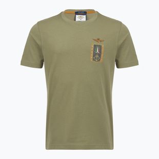 Férfi póló Aeronautica Militare TS2535UJ00641 lichen green