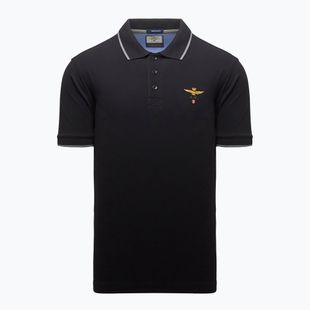 Férfi póló Aeronautica Militare 262PO1308UP00082 Polo jet black