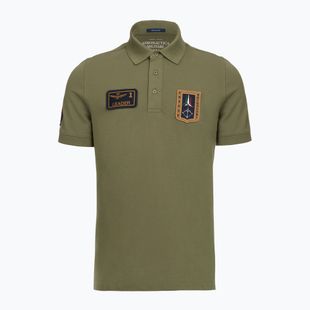 Férfi póló Aeronautica Militare PO1927UP00191 Polo lichen green