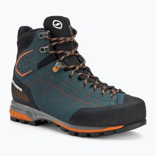 Férfi túrabakancs SCARPA Zodiac TRK GTX petrol/rust orange