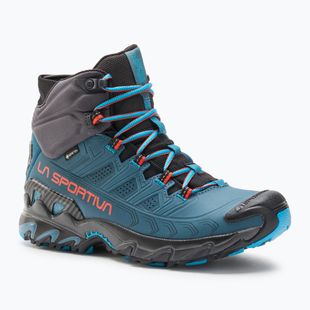 Férfi  trekking cipő La Sportiva Ultra Raptor II Mid Leather GTX hurricane/ carbon