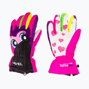 Gyermek snowboard kesztyű Level Lucky pink 4146