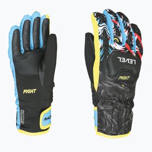 Gyerek síkesztyűk Level Race Jr black/yellow