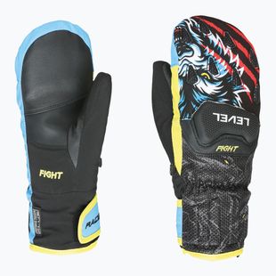 Gyerek síkesztyűk Level Race Jr Mitt black/yellow