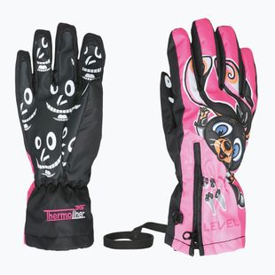 Gyerek síkesztyűk Level Lucky hot pink