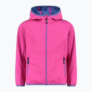 gyermek softshell kabát  CMP Fix Hood fuxia