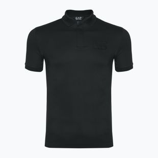 Férfi EA7 Emporio Armani Train Lux Polo Modal modál fekete póló EA7 Emporio Armani Train Lux Polo Modal fekete póló