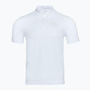 Férfi EA7 Emporio Armani Train Visibility Polo fehér póló fehér ing