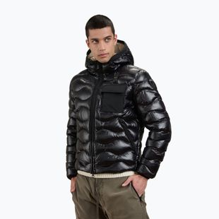 Férfi bélelt kabát Blaueer USA Bryant black inside beige
