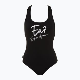 Női egyrészes fürdőruha EA7 Emporio Armani Maxi Maxi Logo One Piece fekete