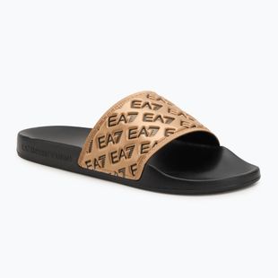 EA7 Emporio Armani Water Sports All Over flip-flop fekete/arany flip-flopok