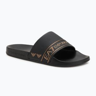 EA7 Emporio ArmaniWater Sports Tape flip-flop teljes fekete/arany színben