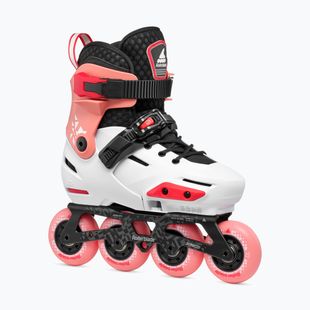 Rollerblade Apex Jr gyermek görkorcsolya platina/korall színben