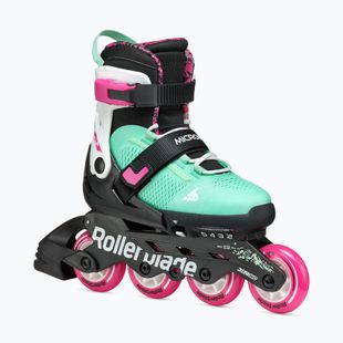 Rollerblade Microblade XT Jr gyermek görkorcsolya fekete/tengerzöld