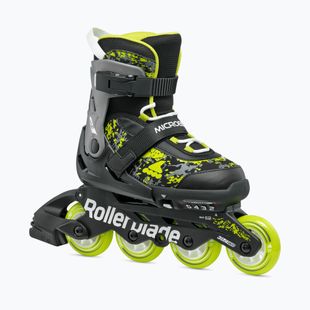 Rollerblade Microblade SL Jr gyermek görkorcsolya fekete/lime