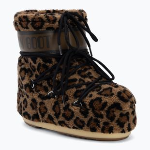 Női hótaposó Moon Boot Icon Low Fleece Leopard cognac/cocoa