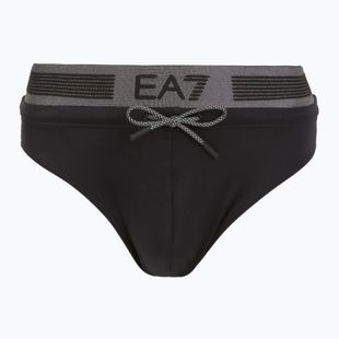 Férfi EA7 Emporio Armani Logo Tape Brief úszónadrág fekete