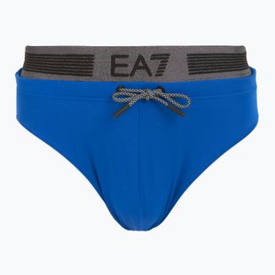 Férfi EA7 Emporio Armani Logo Tape úszónadrág türkizkék tenger