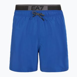Férfi EA7 Emporio Armani Logo Tape Boxer türkizkék tengeri fürdőruha