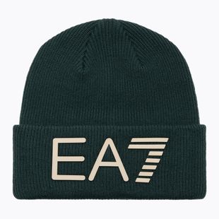 Téli sapka EA7 Emporio Armani Mountain Logo Series Big Beanie silver pine