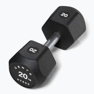 Súlyzó Centr Urethane Dumbbell Centr x Hyrox 20 kg black