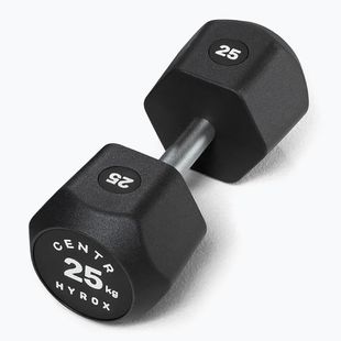 Súlyzó Centr Urethane Dumbbell Centr x Hyrox 25 kg black