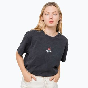 Kaotiko Washed Moon Sphynx női póló fekete