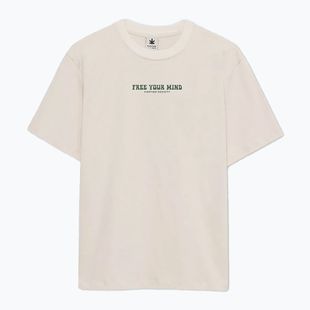 Férfi Kaotiko M / C Free Your Mind Organic Cotton Organic Cotton elefántcsont póló