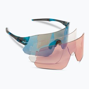 Tifosi Rail Clarion kék/ac piros/tiszta kerékpáros szemüveg