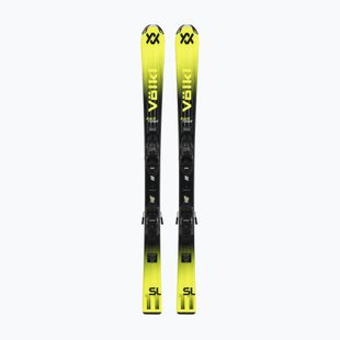 Gyerek síléc Völkl Racetiger Jr Yellow + kötések 7.0 VMotion Jr 130-160 cm black