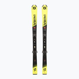 Gyermek lesikló sílécek + kötések Völkl Racetiger Jr Yellow+7.0 VMotion Jr 130-160 cm
