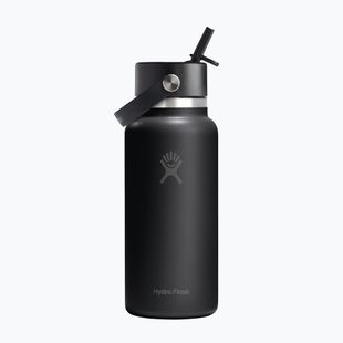 Termosz Hydro Flask Wide Flex Straw 946 ml black