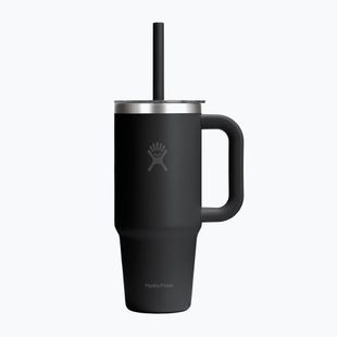 Bögre Hydro Flask Travel Tumbler Clear Lid 710 ml black