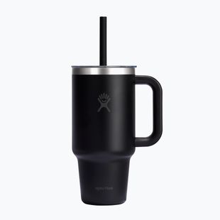 Termoszbögre Hydro Flask Travel Tumbler Clear Lid black
